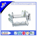 Skillful manufacture Stainless steel double dish rack